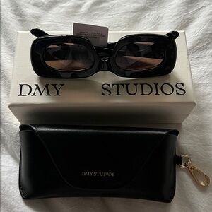 DMY STUDIOS Black Vivian Sunglasses NIB